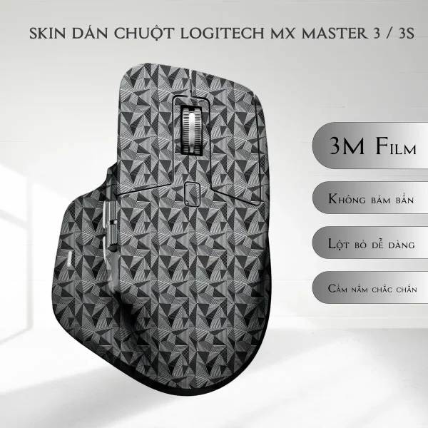Skin dán chuột Logitech MX Master 2, 2s, 3, 3s mẫu Nordic Patten