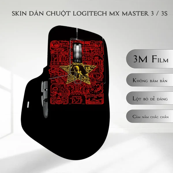 Skin dán chuột Logitech MX Master 2, 2s, 3, 3s mẫu Vietnam