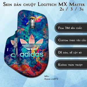 Skin dán chuột Logitech MX Master 2, 2s, 3, 3s mẫu Adidas atk072