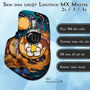 Skin dán chuột Logitech MX Master 2, 2s, 3, 3s mẫu Astronaut ast25