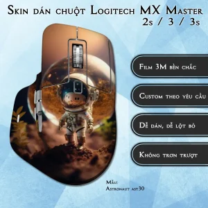 Skin dán chuột Logitech MX Master 2, 2s, 3, 3s mẫu Astronaut ast30