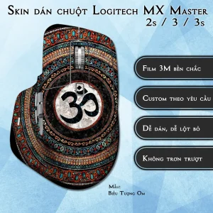 Skin dán chuột Logitech MX Master 2, 2s, 3, 3s mẫu Biểu Tượng Om