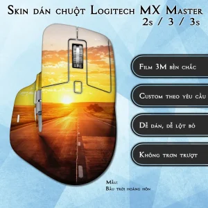 Skin dán chuột Logitech MX Master 2, 2s, 3, 3s mẫu Bầu trời hoàng hôn