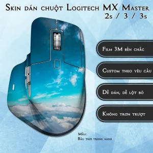 Skin dán chuột Logitech MX Master 2, 2s, 3, 3s mẫu Bầu trời trong xanh