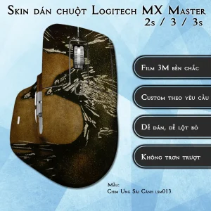 Skin dán chuột Logitech MX Master 2, 2s, 3, 3s mẫu Chim Ưng Sải Cánh lsm013
