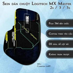 Skin dán chuột Logitech MX Master 2, 2s, 3, 3s mẫu Cyberpunk cyb05