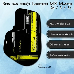 Skin dán chuột Logitech MX Master 2, 2s, 3, 3s mẫu Cyberpunk cyb15