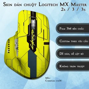 Skin dán chuột Logitech MX Master 2, 2s, 3, 3s mẫu Cyberpunk cyb16