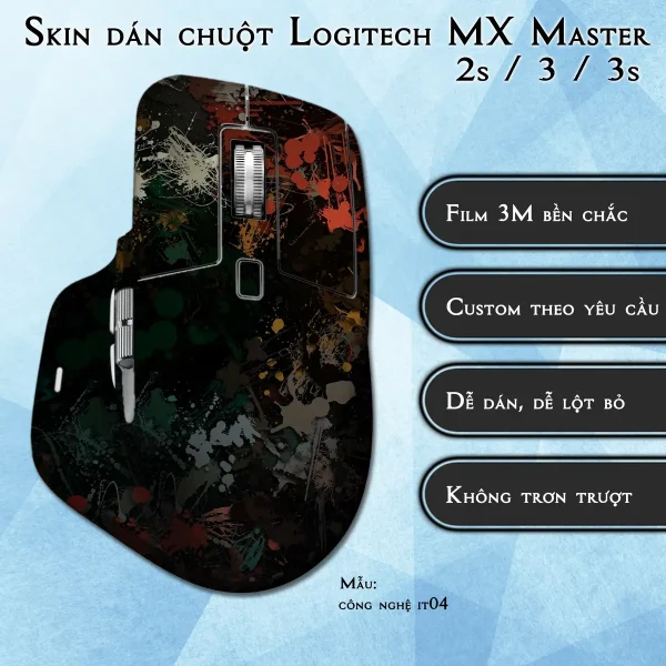 Skin dán chuột Logitech MX Master 2, 2s, 3, 3s mẫu công nghệ it04