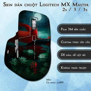 Skin dán chuột Logitech MX Master 2, 2s, 3, 3s mẫu Cổ phong acp005