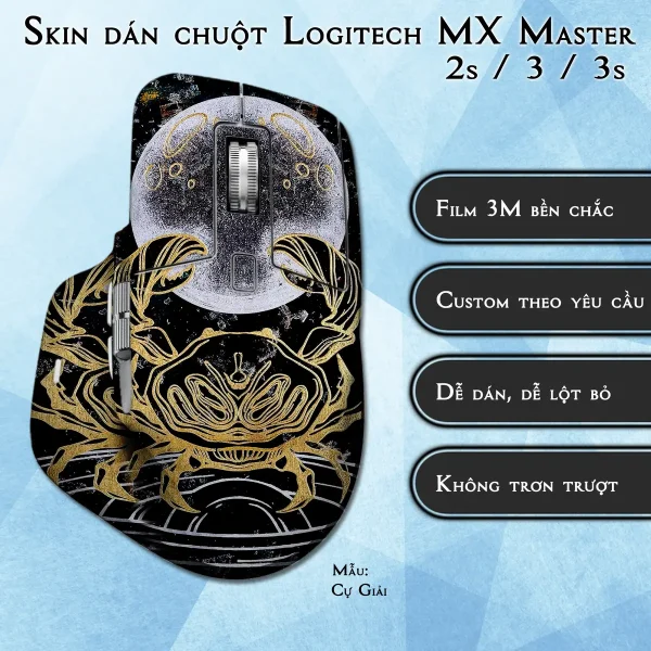 Skin dán chuột Logitech MX Master 2, 2s, 3, 3s mẫu Cự Giải