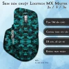 Skin dán chuột Logitech MX Master 2, 2s, 3, 3s mẫu da dắn xanh cyan Skin dán chuột Logitech MX Master 2, 2s, 3, 3s mẫu da dắn xanh cyan