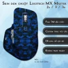 Skin dán chuột Logitech MX Master 2, 2s, 3, 3s mẫu da rắn xanh dương