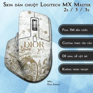 Skin dán chuột Logitech MX Master 2, 2s, 3, 3s mẫu Dior Imperat