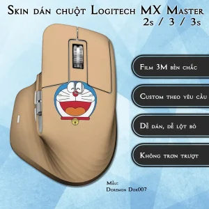 Skin dán chuột Logitech MX Master 2, 2s, 3, 3s mẫu Doremon Dor007