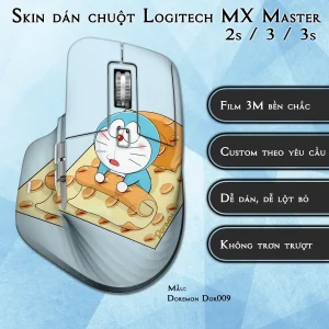 Skin dán chuột Logitech MX Master 2, 2s, 3, 3s mẫu Doremon Dor009