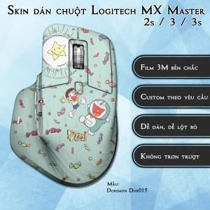 Skin dán chuột Logitech MX Master 2, 2s, 3, 3s mẫu Doremon Dor015