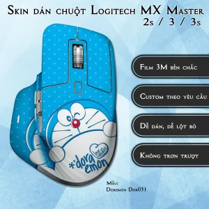 Skin dán chuột Logitech MX Master 2, 2s, 3, 3s mẫu Doremon Dor031