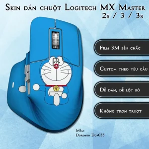 Skin dán chuột Logitech MX Master 2, 2s, 3, 3s mẫu Doremon Dor035