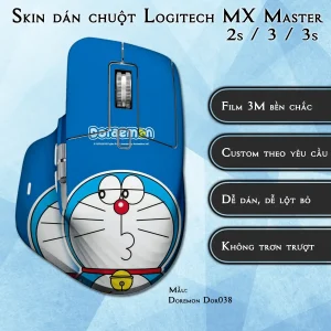Skin dán chuột Logitech MX Master 2, 2s, 3, 3s mẫu Doremon Dor038
