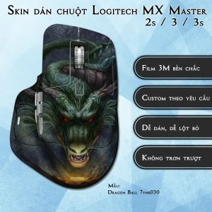 Skin dán chuột Logitech MX Master 2, 2s, 3, 3s mẫu Dragon Ball 7vnr030