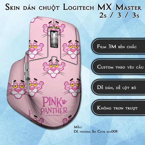 Skin dán chuột Logitech MX Master 2, 2s, 3, 3s mẫu Dễ thương So Cute scu009