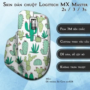 Skin dán chuột Logitech MX Master 2, 2s, 3, 3s mẫu Dễ thương So Cute scu024