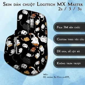 Skin dán chuột Logitech MX Master 2, 2s, 3, 3s mẫu Dễ thương So Cute scu055_