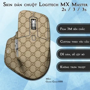 Skin dán chuột Logitech MX Master 2, 2s, 3, 3s mẫu Gucci Gucc1008