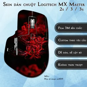 Skin dán chuột Logitech MX Master 2, 2s, 3, 3s mẫu Hoa bỉ ngạn acp035
