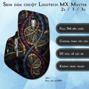 Skin dán chuột Logitech MX Master 2, 2s, 3, 3s mẫu Hoa văn hov009