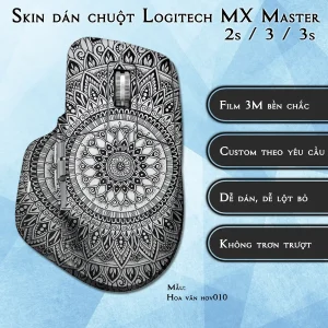 Skin dán chuột Logitech MX Master 2, 2s, 3, 3s mẫu Hoa văn hov010