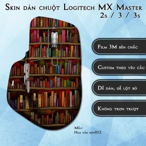 Skin dán chuột Logitech MX Master 2, 2s, 3, 3s mẫu Hoa văn hov012