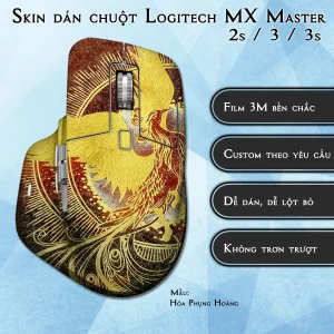 Skin dán chuột Logitech MX Master 2, 2s, 3, 3s mẫu Hỏa Phụng Hoàng