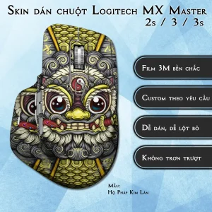 Skin dán chuột Logitech MX Master 2, 2s, 3, 3s mẫu Hộ Pháp Kim Lân