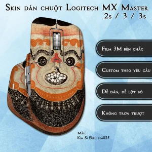 Skin dán chuột Logitech MX Master 2, 2s, 3, 3s mẫu Kim Sí Điểu lsm025