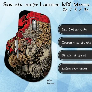 Skin dán chuột Logitech MX Master 2, 2s, 3, 3s mẫu Komainu