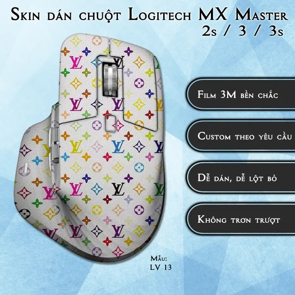 Skin dán chuột Logitech MX Master 2, 2s, 3, 3s mẫu LV 13