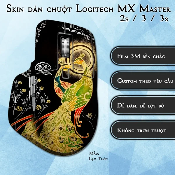 Skin dán chuột Logitech MX Master 2, 2s, 3, 3s mẫu Lạc Tước