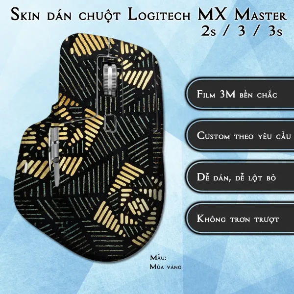 Skin dán chuột Logitech MX Master 2, 2s, 3, 3s mẫu Mùa vàng