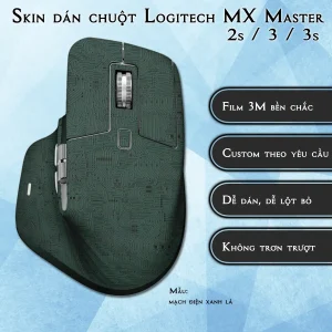 Skin dán chuột Logitech MX Master 2, 2s, 3, 3s mẫu mạch điện xanh lá