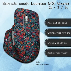 Skin dán chuột Logitech MX Master 2, 2s, 3, 3s mẫu Mặt quỷ pikrepo