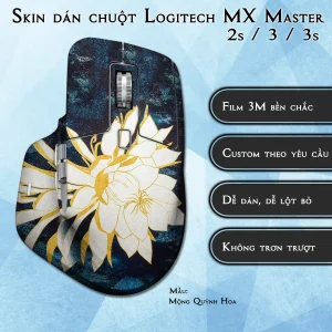 Skin dán chuột Logitech MX Master 2, 2s, 3, 3s mẫu Mộng Quỳnh Hoa