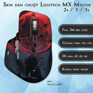 Skin dán chuột Logitech MX Master 2, 2s, 3, 3s mẫu Naruto nar03