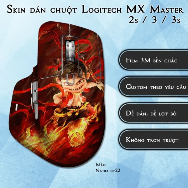 Skin dán chuột Logitech MX Master 2, 2s, 3, 3s mẫu Natra nt22