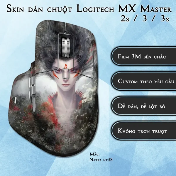 Skin dán chuột Logitech MX Master 2, 2s, 3, 3s mẫu Natra nt38