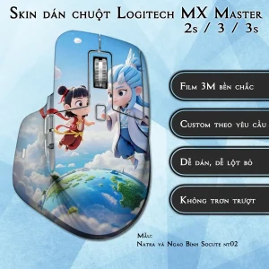 Skin dán chuột Logitech MX Master 2, 2s, 3, 3s mẫu Natra và Ngao Bính Socute nt02