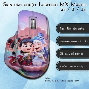 Skin dán chuột Logitech MX Master 2, 2s, 3, 3s mẫu Natra và Ngao Bính Socute nt09