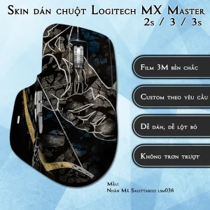 Skin dán chuột Logitech MX Master 2, 2s, 3, 3s mẫu Nhân Mã Sagittarius lsm036