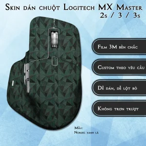 Skin dán chuột Logitech MX Master 2, 2s, 3, 3s mẫu Nordic xanh lá